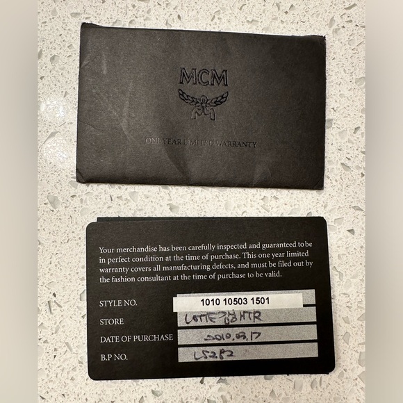 Authentic MCM Pale Yellow Pebbled Leather Studded Logo Motifs Shoulder Bag - Picture 12 of 15